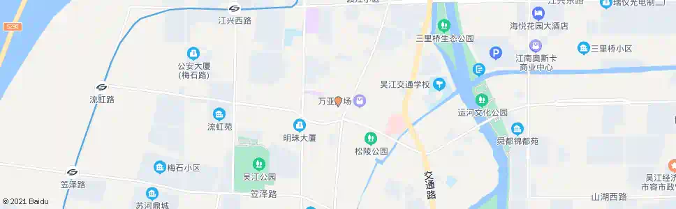 苏州松陵饭店_公交站地图_苏州公交_妙搜公交查询2025