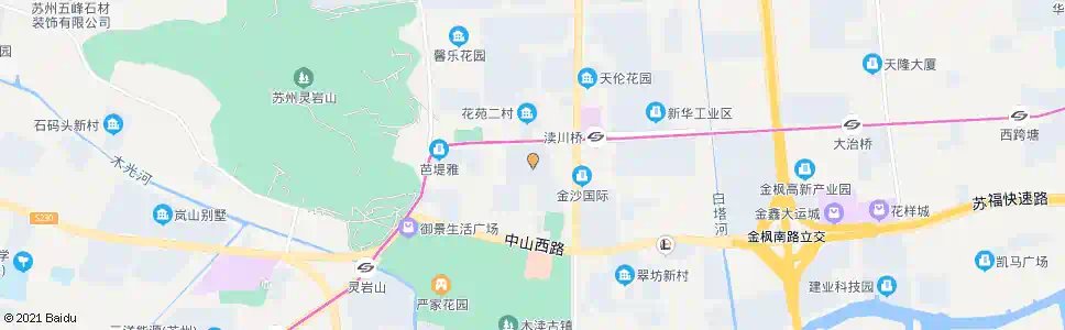苏州花园新村_公交站地图_苏州公交_妙搜公交查询2025