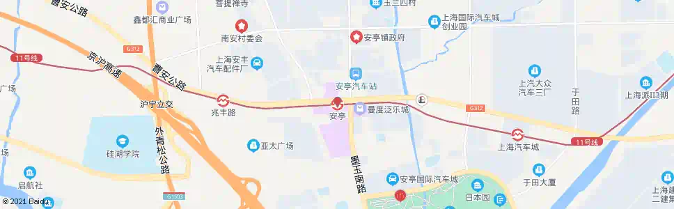 苏州安亭站_公交站地图_苏州公交_妙搜公交查询2025