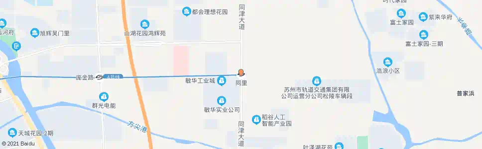 苏州同津大道甘泉路口_公交站地图_苏州公交_妙搜公交查询2025
