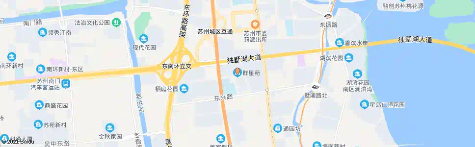 苏州群星苑_公交站地图_苏州公交_妙搜公交查询2025