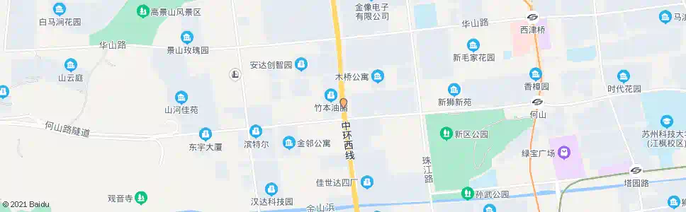 苏州金枫路何山路北_公交站地图_苏州公交_妙搜公交查询2025