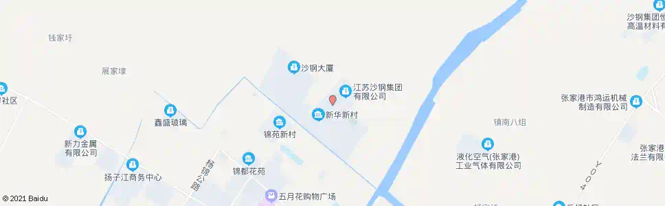 苏州沙钢体育馆_公交站地图_苏州公交_妙搜公交查询2025