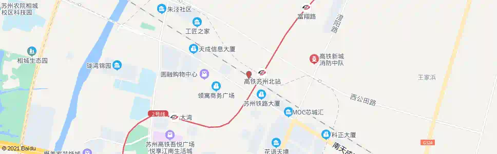 苏州金桥花园北_公交站地图_苏州公交_妙搜公交查询2025