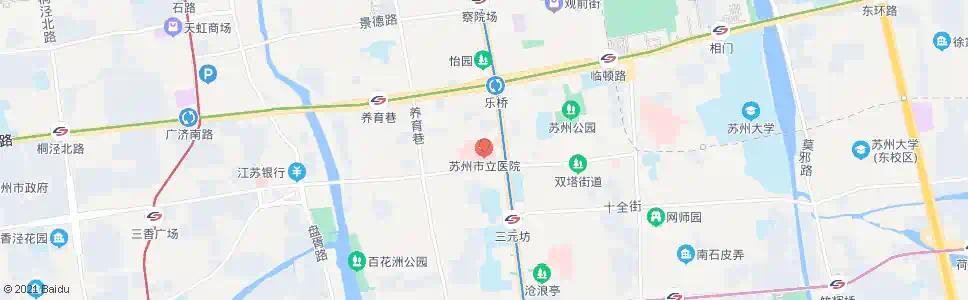 苏州市立医院本部_公交站地图_苏州公交_妙搜公交查询2025