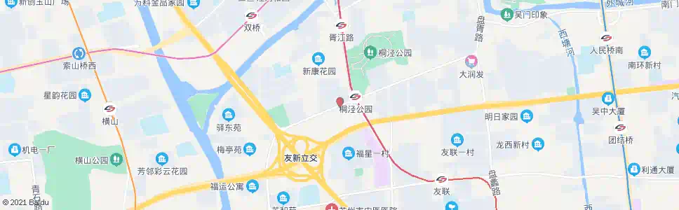 苏州桐泾公园西_公交站地图_苏州公交_妙搜公交查询2025