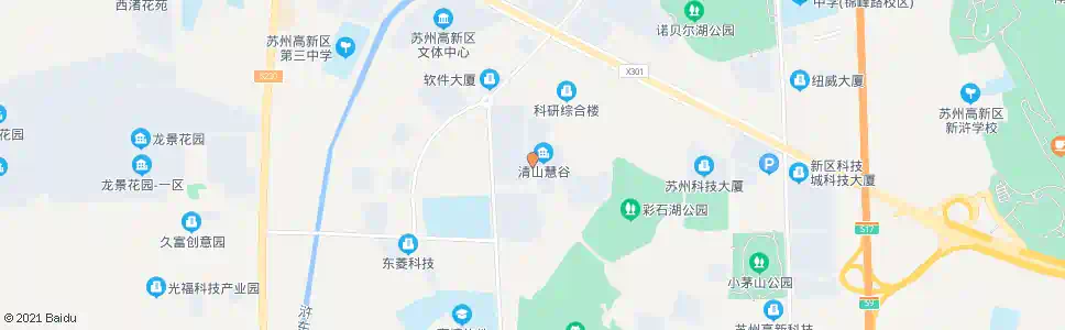 苏州青山慧谷西_公交站地图_苏州公交_妙搜公交查询2025