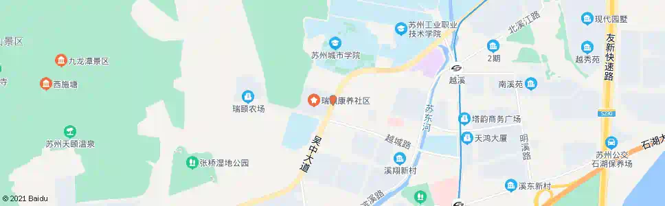 苏州瑞颐养老社区_公交站地图_苏州公交_妙搜公交查询2025