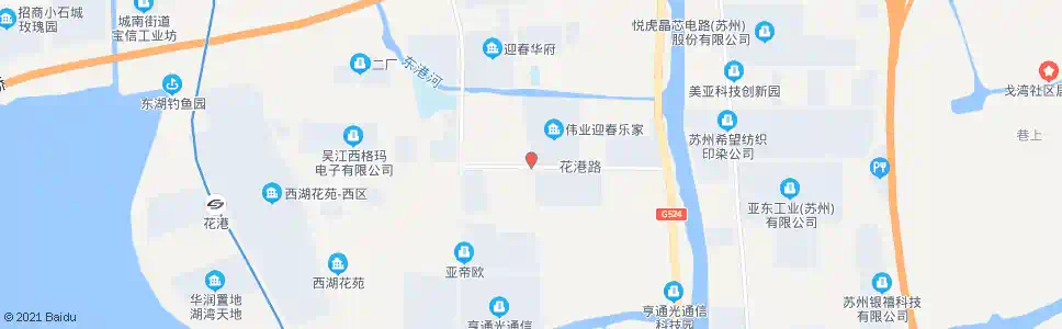 苏州花港路交通路口_公交站地图_苏州公交_妙搜公交查询2025