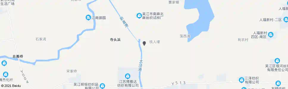 苏州铁人埭桥_公交站地图_苏州公交_妙搜公交查询2025
