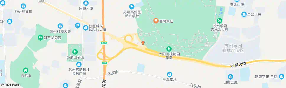 苏州西阳山路太湖大道北_公交站地图_苏州公交_妙搜公交查询2025