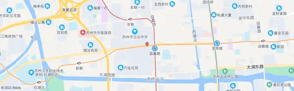 苏州盘蠡新村_公交站地图_苏州公交_妙搜公交查询2025