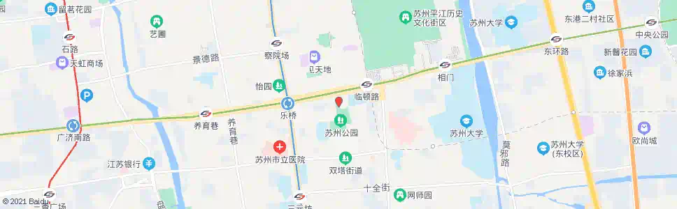 苏州水上公园北门_公交站地图_苏州公交_妙搜公交查询2025