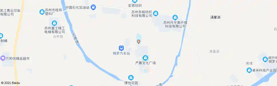 苏州铜罗小学_公交站地图_苏州公交_妙搜公交查询2025