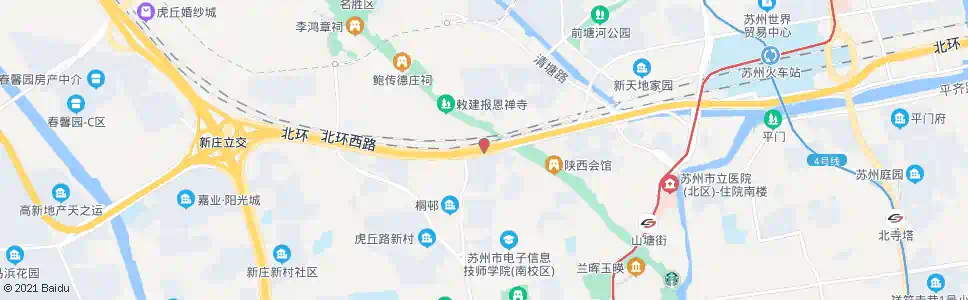 苏州山塘街半塘_公交站地图_苏州公交_妙搜公交查询2025