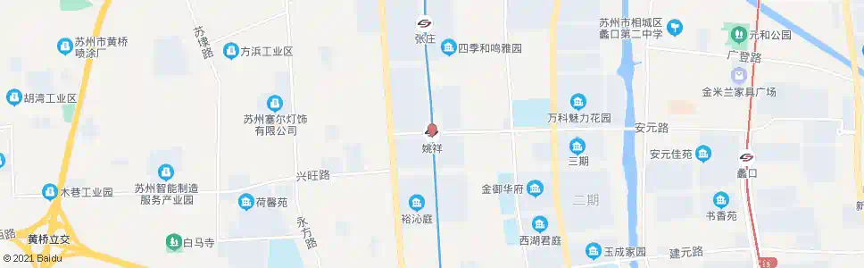 苏州姚祥站_公交站地图_苏州公交_妙搜公交查询2025
