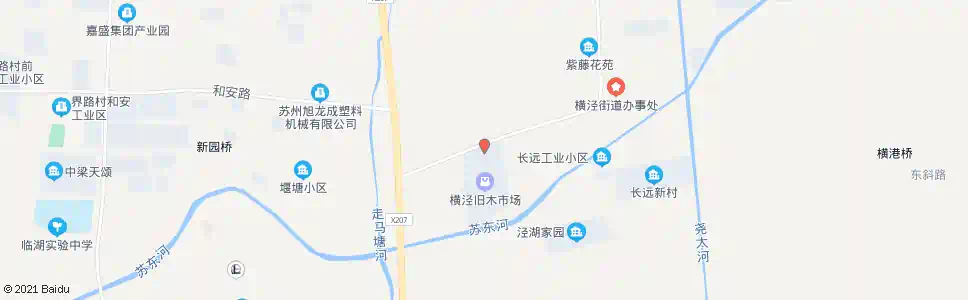 苏州横泾旧木市场_公交站地图_苏州公交_妙搜公交查询2025