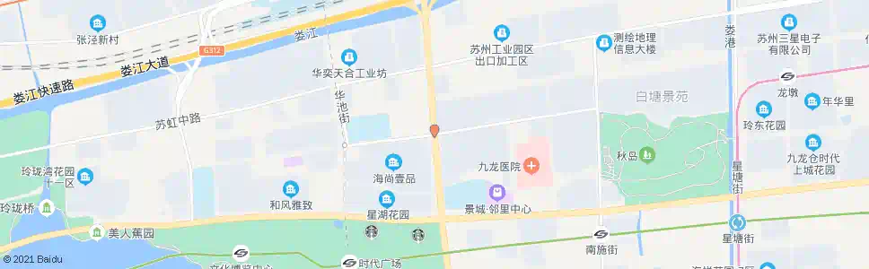 苏州星湖街沈浒路_公交站地图_苏州公交_妙搜公交查询2025