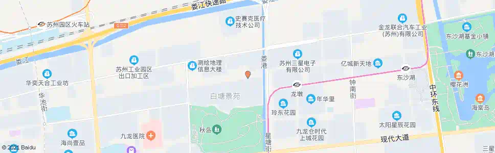 苏州白塘景苑北_公交站地图_苏州公交_妙搜公交查询2025