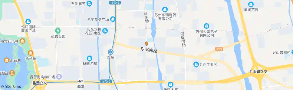 苏州枫津路东吴路北_公交站地图_苏州公交_妙搜公交查询2025