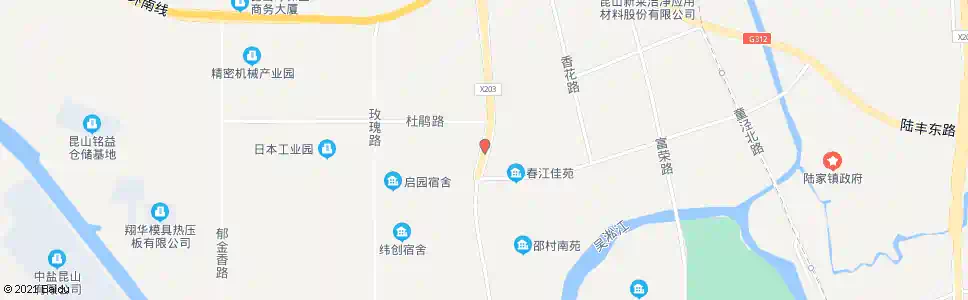 苏州黄浦江路杜鹃路_公交站地图_苏州公交_妙搜公交查询2025
