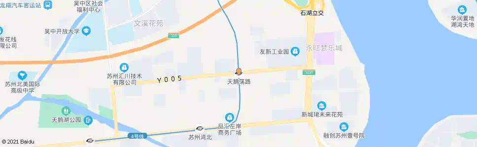 苏州天鹅荡路站_公交站地图_苏州公交_妙搜公交查询2025