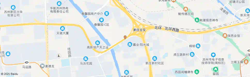 苏州寒山桥东_公交站地图_苏州公交_妙搜公交查询2025