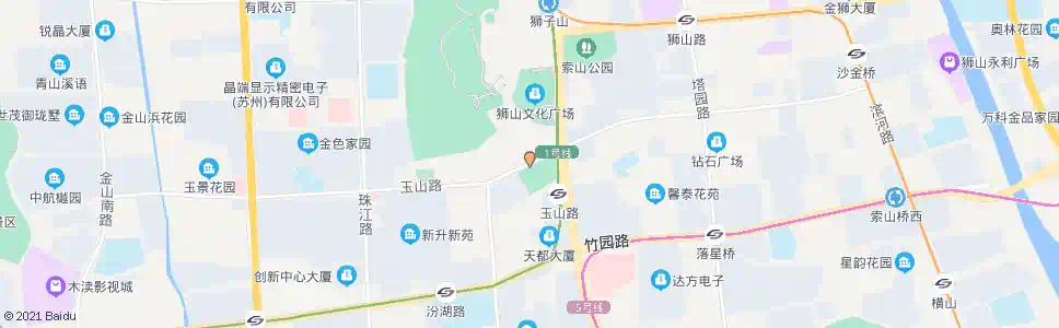 苏州玉山公园_公交站地图_苏州公交_妙搜公交查询2025