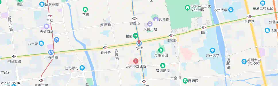 苏州乐桥_公交站地图_苏州公交_妙搜公交查询2025