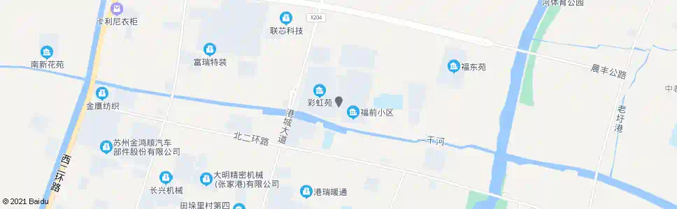 苏州彩虹苑_公交站地图_苏州公交_妙搜公交查询2025