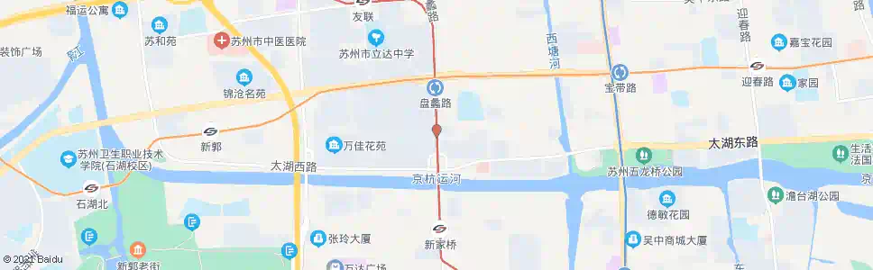 苏州盘蠡路太湖西路北_公交站地图_苏州公交_妙搜公交查询2025