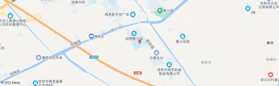 苏州梅李中学_公交站地图_苏州公交_妙搜公交查询2025
