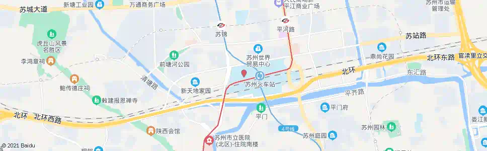 苏州方桥路南2_公交站地图_苏州公交_妙搜公交查询2025