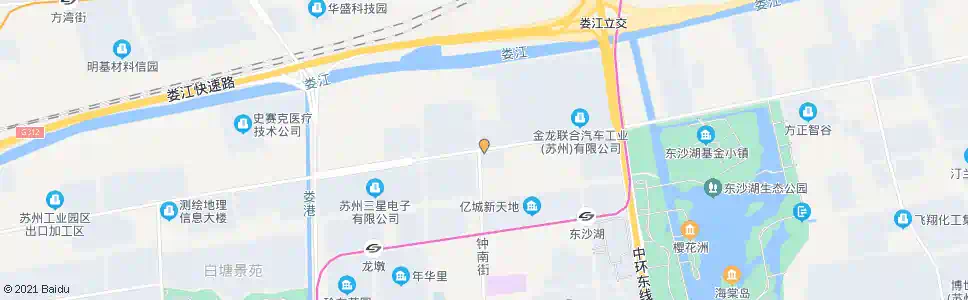 苏州钟南街北_公交站地图_苏州公交_妙搜公交查询2025