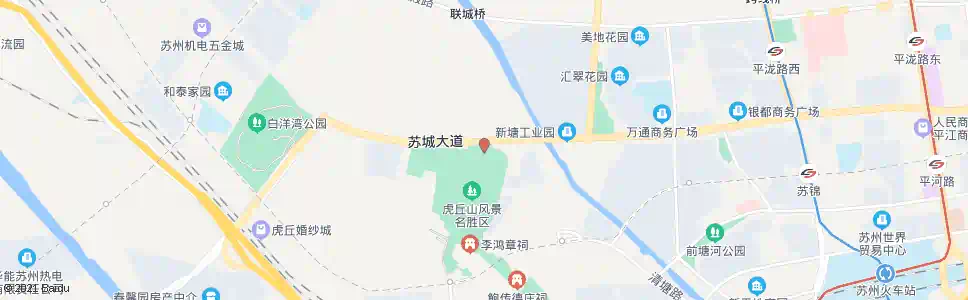 苏州虎丘北门_公交站地图_苏州公交_妙搜公交查询2025