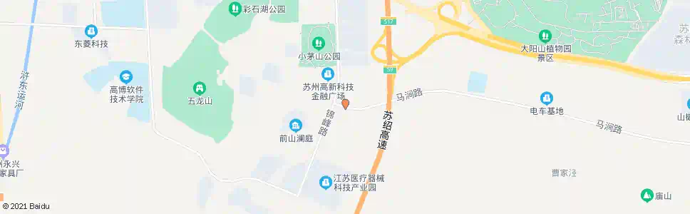 苏州马涧路锦峰路东_公交站地图_苏州公交_妙搜公交查询2025