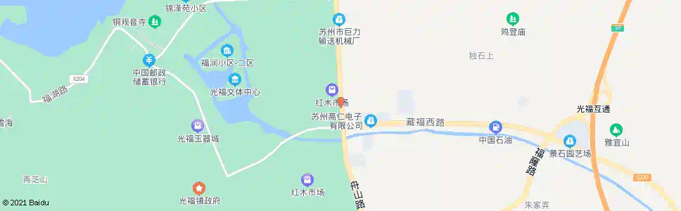 苏州光福转盘_公交站地图_苏州公交_妙搜公交查询2025