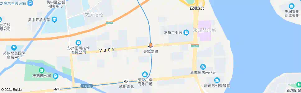 苏州天鹅荡路2768号_公交站地图_苏州公交_妙搜公交查询2025