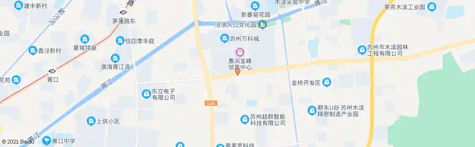 苏州塘家场桥西_公交站地图_苏州公交_妙搜公交查询2025