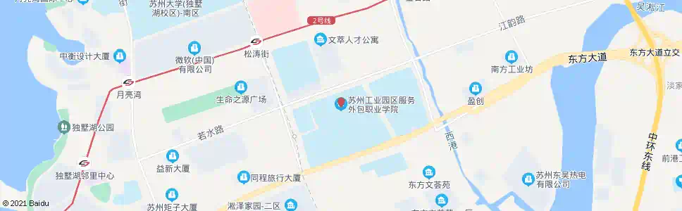 苏州园区服务外包学院_公交站地图_苏州公交_妙搜公交查询2025