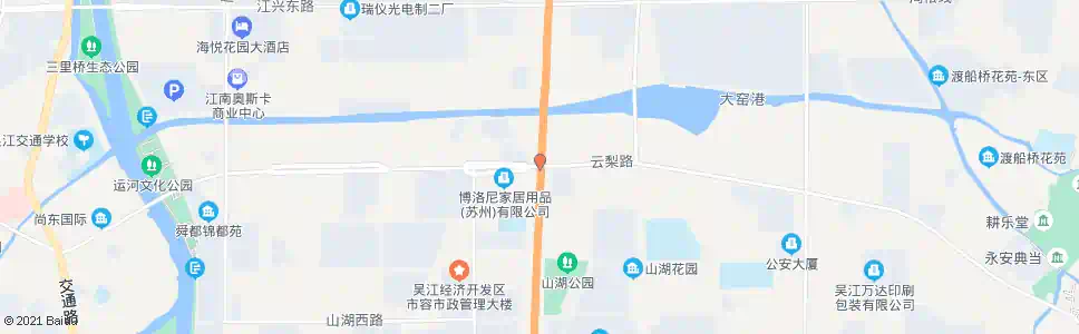 苏州云梨路庞山路口_公交站地图_苏州公交_妙搜公交查询2025