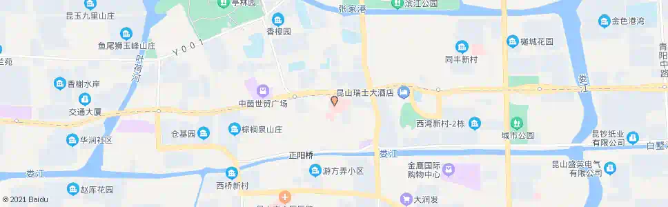 苏州昆山第一人民医院_公交站地图_苏州公交_妙搜公交查询2025