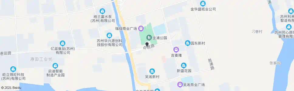 苏州胜浦街道(西行)_公交站地图_苏州公交_妙搜公交查询2025