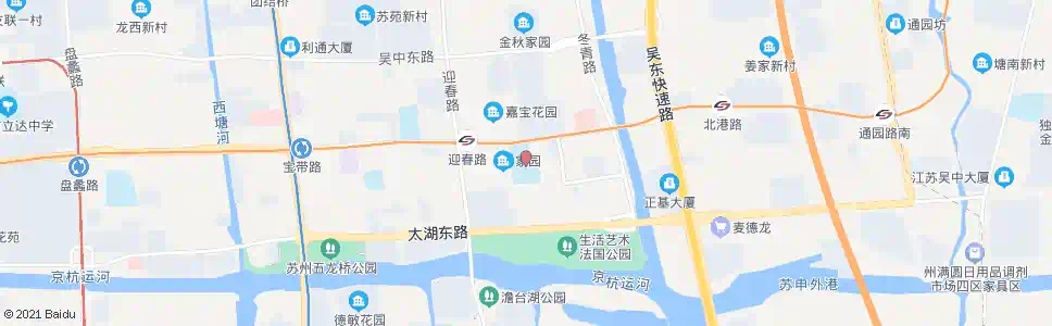 苏州宝带实验小学西_公交站地图_苏州公交_妙搜公交查询2025
