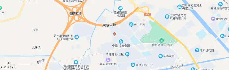 苏州华通花园六区_公交站地图_苏州公交_妙搜公交查询2025