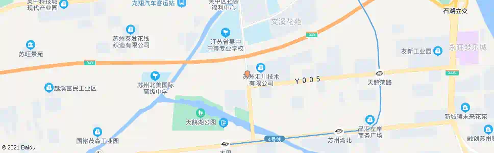 苏州龙翔路天鹅荡路北_公交站地图_苏州公交_妙搜公交查询2025