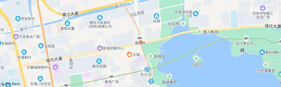 苏州沁苑邻里中心_公交站地图_苏州公交_妙搜公交查询2025