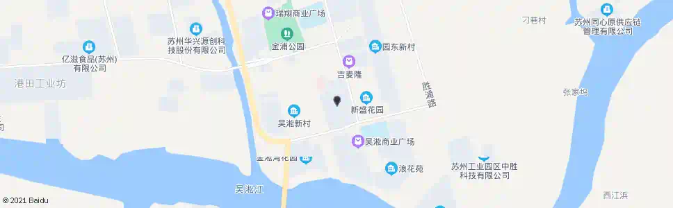 苏州新盛花园西区(北行)_公交站地图_苏州公交_妙搜公交查询2025