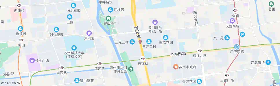 苏州三元新村_公交站地图_苏州公交_妙搜公交查询2025