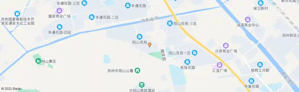 苏州阳山花苑四区_公交站地图_苏州公交_妙搜公交查询2025